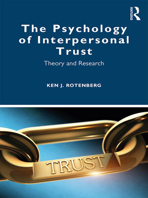 cover image of The Psychology of Interpersonal Trust